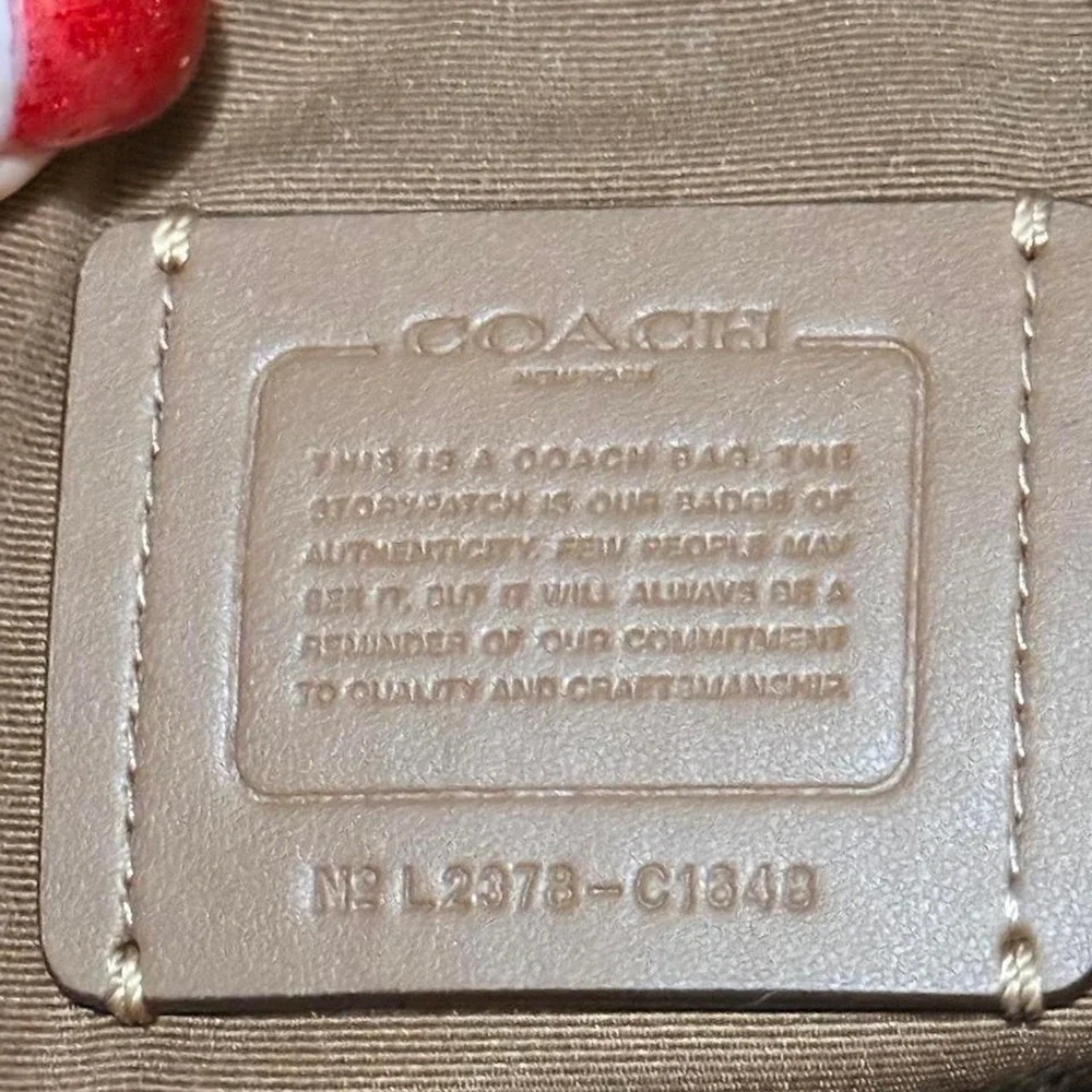 Authentic pebbled Coach leather bag